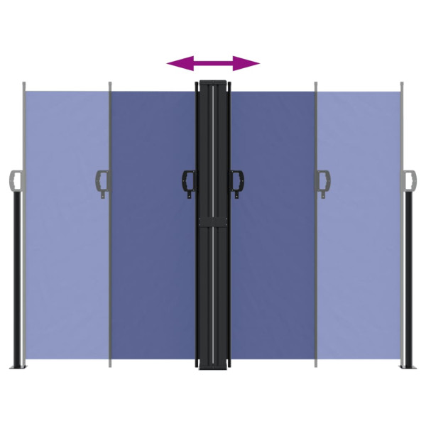 Toldo lateral retráctil azul 180x600 cm M 5