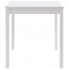 Mesa de jantar de madeira de pinheiro branco 140x70x73 cm 4