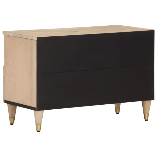 Mueble de TV madera maciza de mango 70x33x46 cm M 5