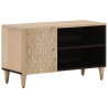 Mueble de TV madera maciza de mango 80x31x46 cm 1