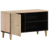 Mueble de TV madera maciza de mango 80x31x46 cm 2