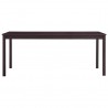 Mesa de jantar 180x90x73 cm madeira de pinho castanho-escuro 2