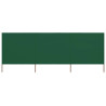 Para-vento com 3 painéis em tecido 400x80 cm verde 1