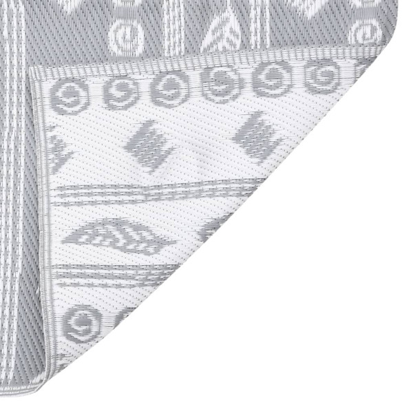 Alfombra de exterior PP gris 160x230 cm M 4