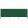 Paravientod de playa de 3 paneles tela verde 400x160 cm 1