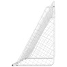 Baliza de futebol com rede 366x122x182 cm aço branco 4