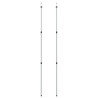 Varas para encerado telescópicas 102-260 cm 2 pcs alumínio 2