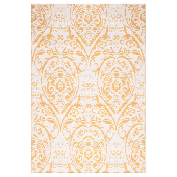 Alfombra de exterior PP amarillo 140x200 cm M 2