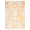 Tapete de exterior 140x200 cm ARAKIL PP amarelo 2