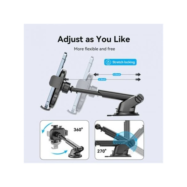 Soporte de Smartphone para Coche Vention KSCB0 negro M 4