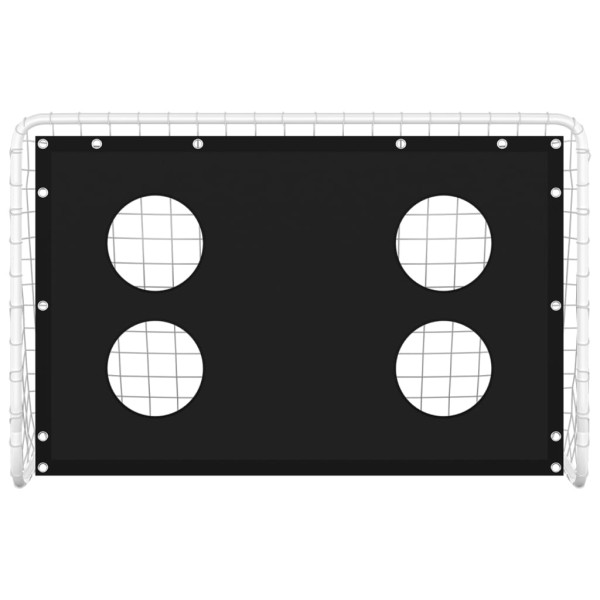 Baliza de treino para futebol com rede 184x61x122 cm aço M 3