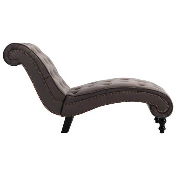 Chaise longue em veludo cinzento M 5