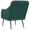 Poltrona de tecido verde escuro 63x76x80 cm 5