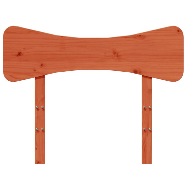 Cabecero de cama madera maciza de pino marrón cera 100 cm M 4