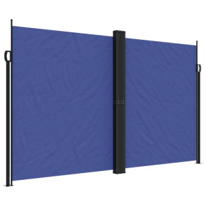 Toldo lateral retráctil azul 200x1000 cm H