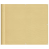 Tela de varanda 100% poliéster Oxford cor areia 90x1000 cm 2