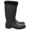 Botas de agua con calcetines extraíbles negro número 44 PVC 4