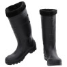 Botas de agua con calcetines extraíbles negro número 42 PVC 2