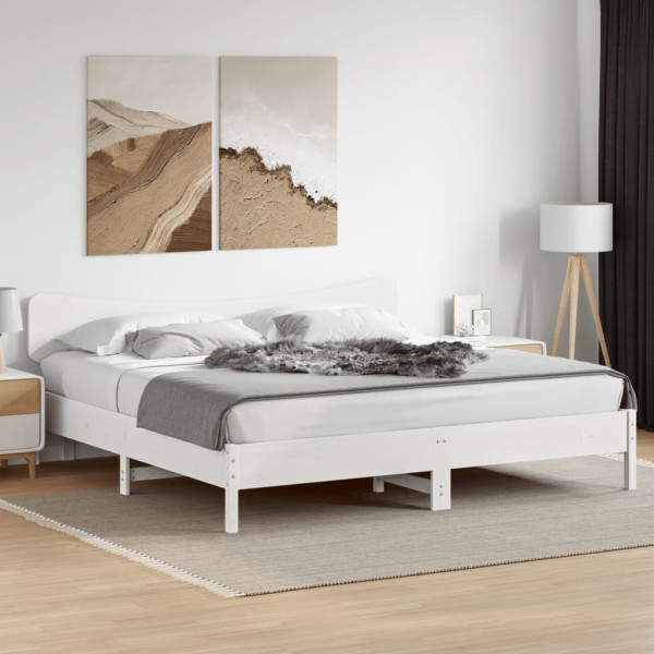Cabecero de cama madera maciza de pino blanco 180 cm M 3