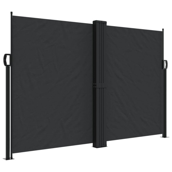 Toldo lateral retráctil negro 160x1000 cm M 2