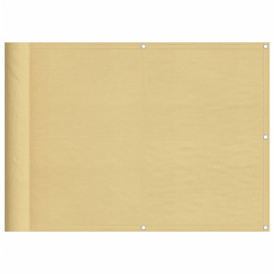 Tela de varanda 75x300 cm 100% poliéster oxford cor areia H