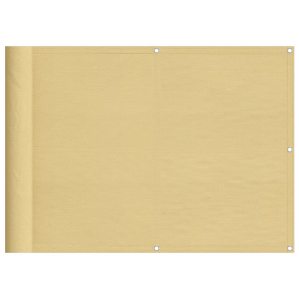 Tela de varanda 75x500 cm 100% poliéster oxford cor areia M 2