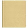 Tela de varanda 120x500 cm 100% poliéster oxford cor areia 2