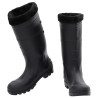 Botas de agua con calcetines extraíbles negro número 43 PVC 2