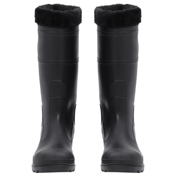 Galochas com meias removíveis tamanho 43 PVC preto M 3