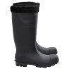Botas de agua con calcetines extraíbles negro número 43 PVC 4