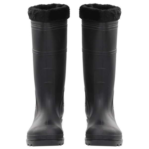 Galochas com meias removíveis tamanho 45 PVC preto M 3