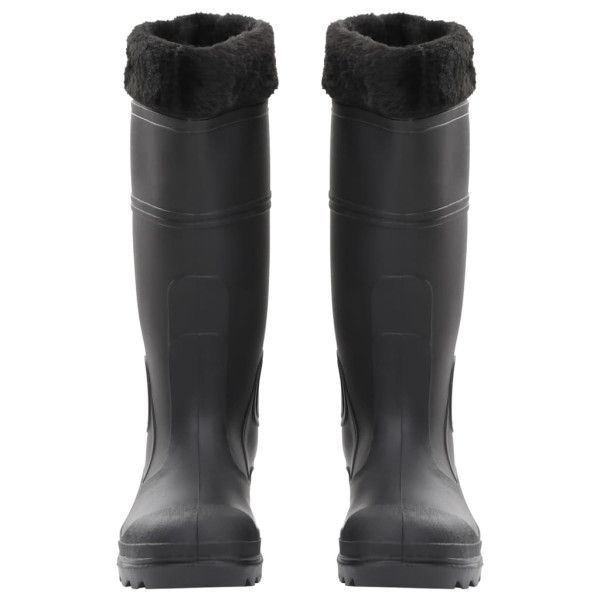 Galochas com meias removíveis tamanho 40 PVC preto M 3