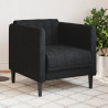Sillón de tela negro 1