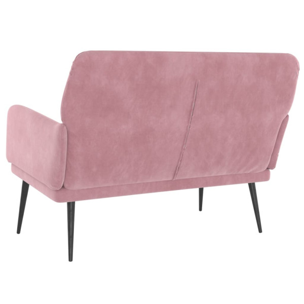Banco 108x79x79 cm veludo rosa M 5