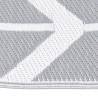 Alfombra de exterior PP gris 120x180 cm 3
