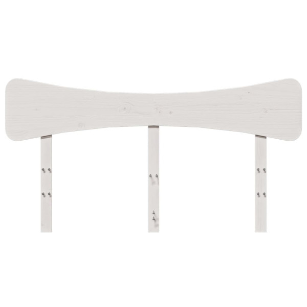 Cabeceira 150 cm madeira de pinho maciça branco M 4