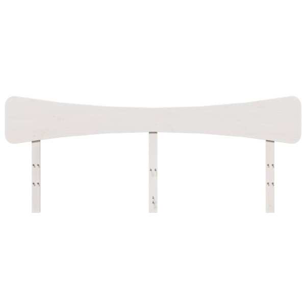 Cabecero de cama madera maciza de pino blanco 200 cm M 4