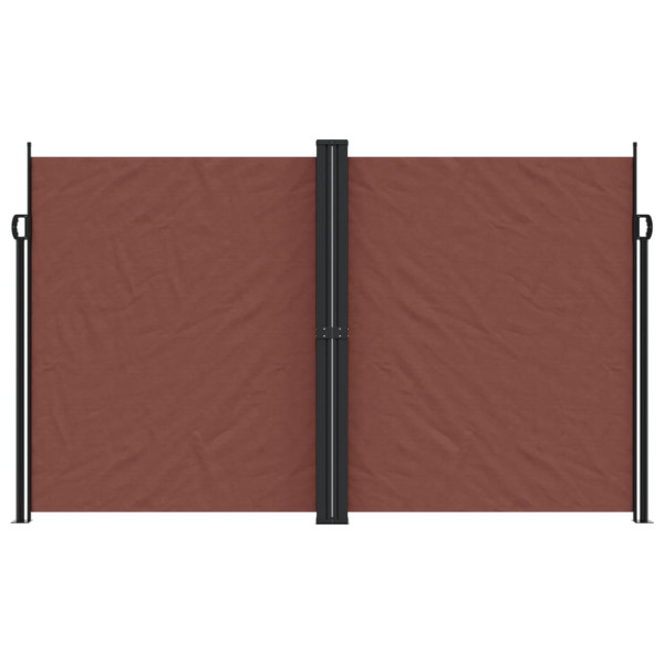 Toldo lateral retrátil 200x1000 cm castanho M 3