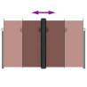 Toldo lateral retráctil marrón 200x1000 cm 5