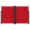 Toldo lateral retráctil rojo 160x1000 cm 3