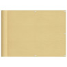 Ecrã de balcão 100% poliéster Oxford cor areia 75x1000 cm 2