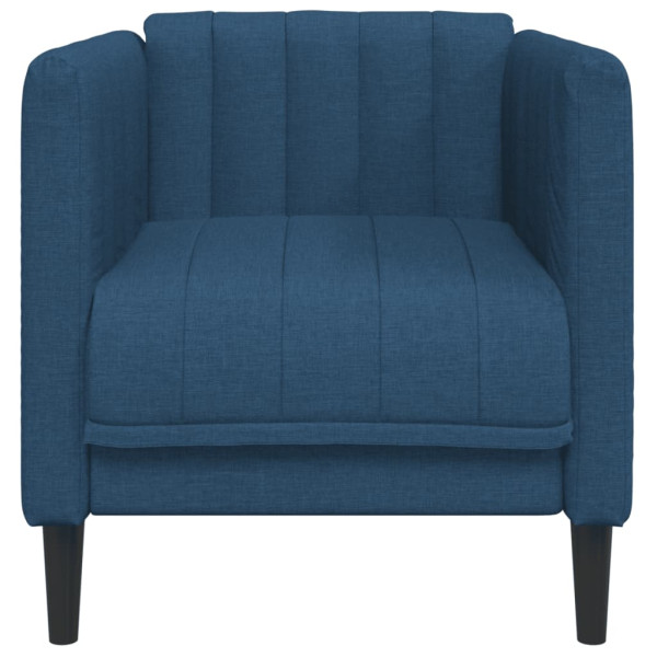 Sillón de tela azul M 4