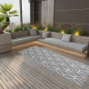Alfombra de exterior PP gris 80x250 cm 1