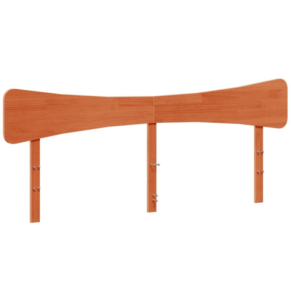 Cabecero de cama madera maciza de pino marrón cera 180 cm M 2