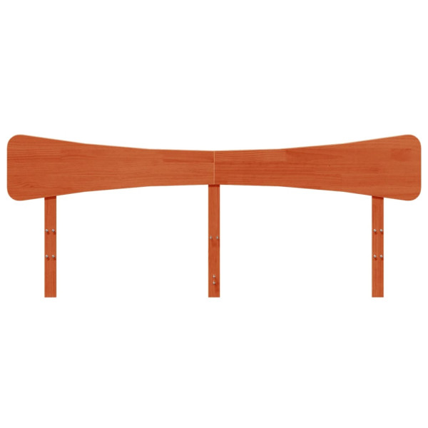 Cabecero de cama madera maciza de pino marrón cera 180 cm M 4