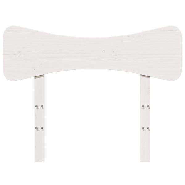 Cabeceira 90 cm madeira de pinho maciça branco M 4