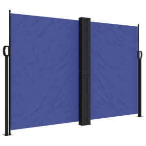 Toldo lateral retráctil azul 160x1000 cm H