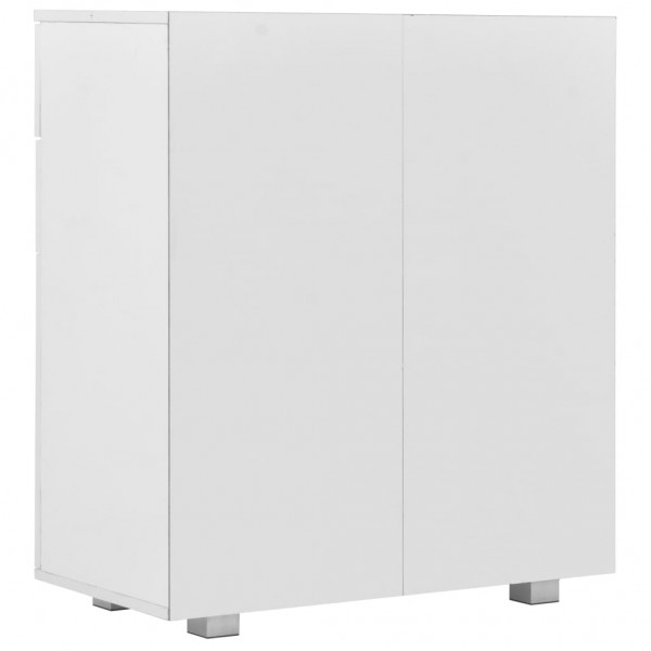 Aparador em contraplacado 71x35x80 cm branco brilhante M 5