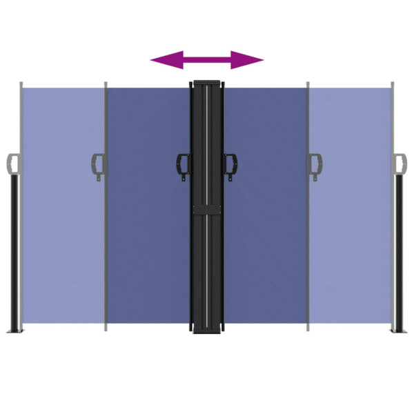 Toldo lateral retrátil 160x1000 cm azul M 5