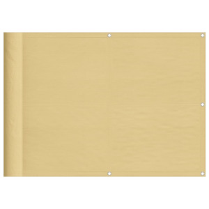Tela de varanda 75x600 cm 100% poliéster oxford cor areia H